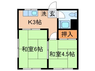 鈴木荘の物件間取画像